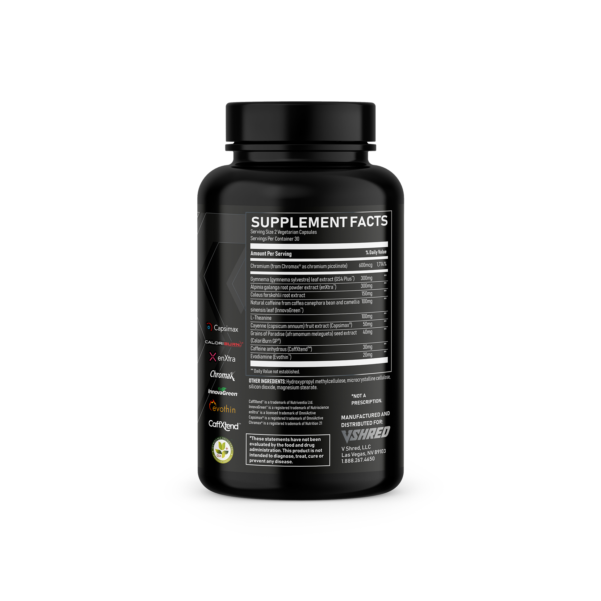 Burn Evolved 2.0 Supplement Facts